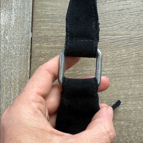 NEW NWT Free People Siren genuine leather suede black Bag - Picture 10 of 10